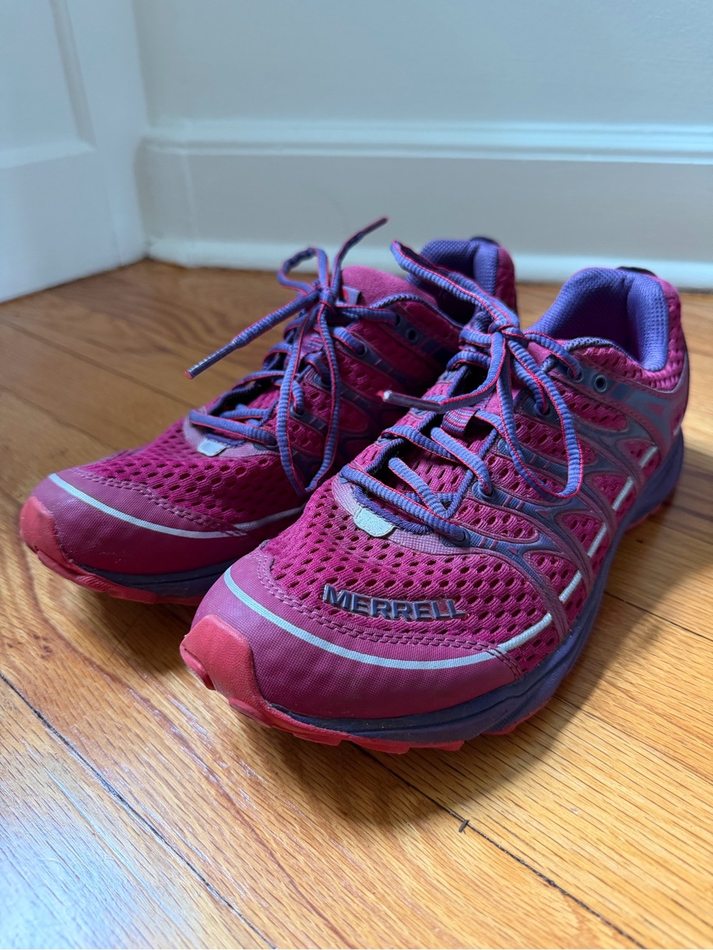 Merrell Mix Master Move Glide Trail Beet Red Running Shoes Women’s Size 9.5